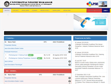 Tablet Screenshot of lpse.unm.ac.id